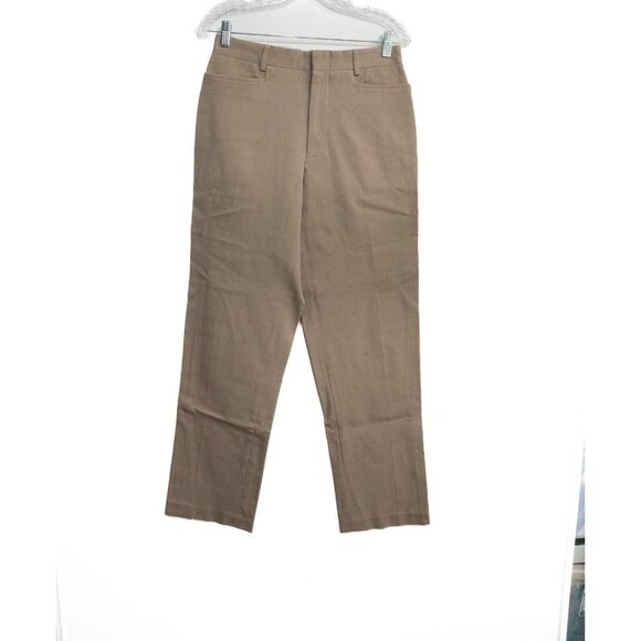 Armani Exchange Mens Size 30R Beige Polycotton Dress Pants Solid Slash Pockets - Picture 1 of 8